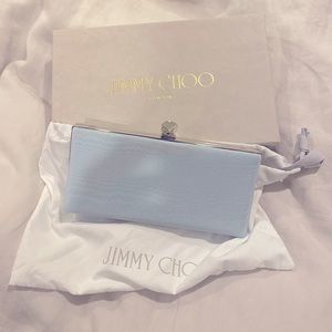 Jimmy Choo Celeste Something Blue Clutch